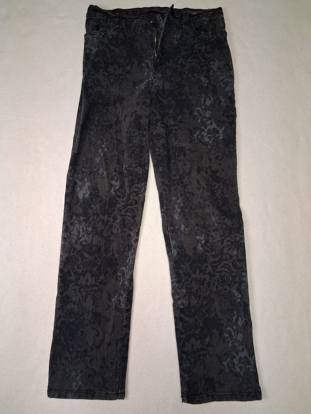 Gloria Vanderbilt Black Damask Corduroy Men's Pants